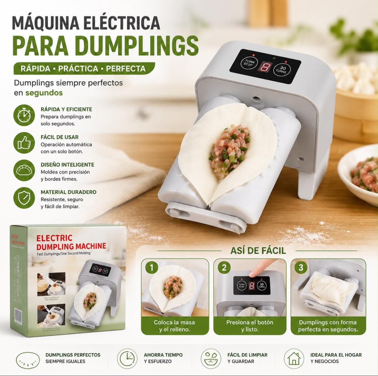 MAQUINA DUMPLINGS AUTOMÁTICA