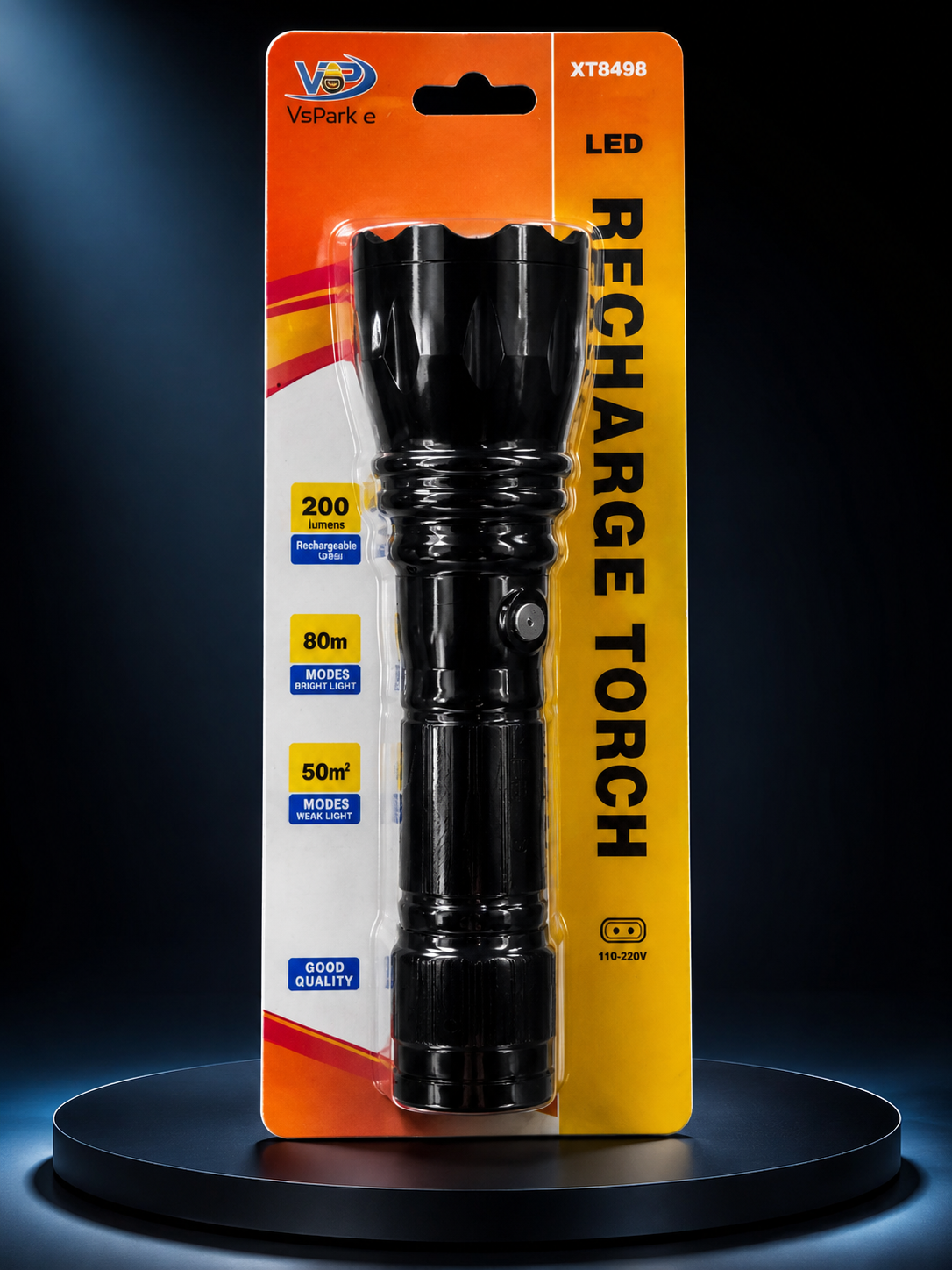 LINTERNA LED RECARGABLE XT8498