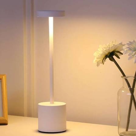 LÁMPARA DECO RECARGABLE BLANCA